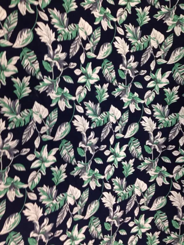 linen/rayon print fabric