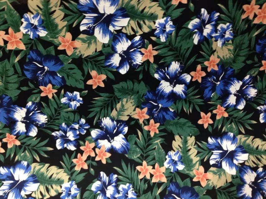 linen/rayon print fabric