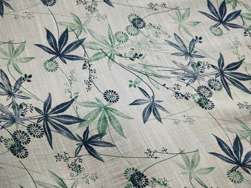 linen/rayon print fabric